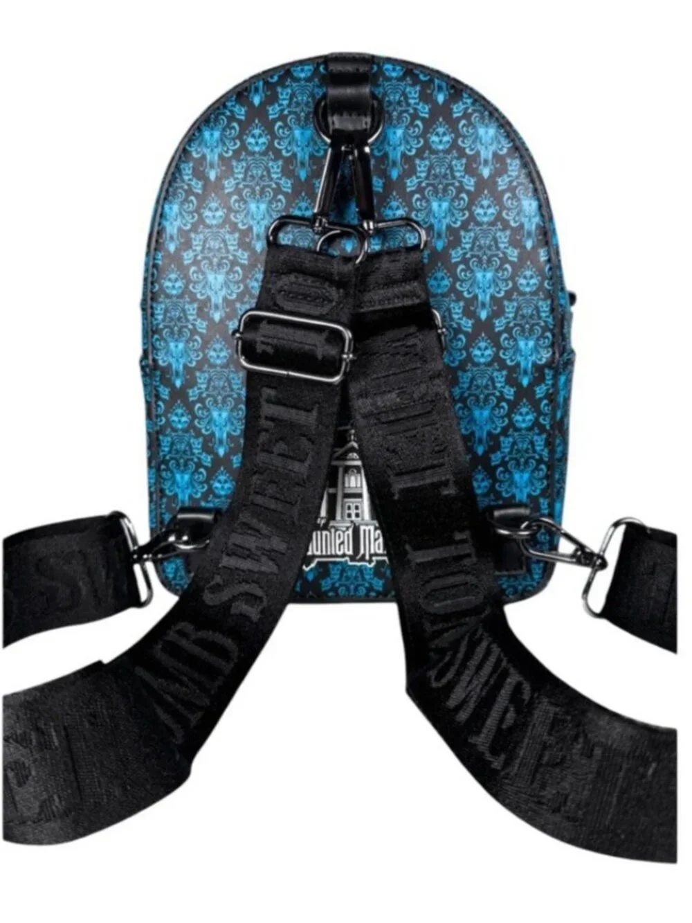 Loungefly Haunted Mansion Hitchhiking Ghosts Mini Backpack Convertible Bag NWT
